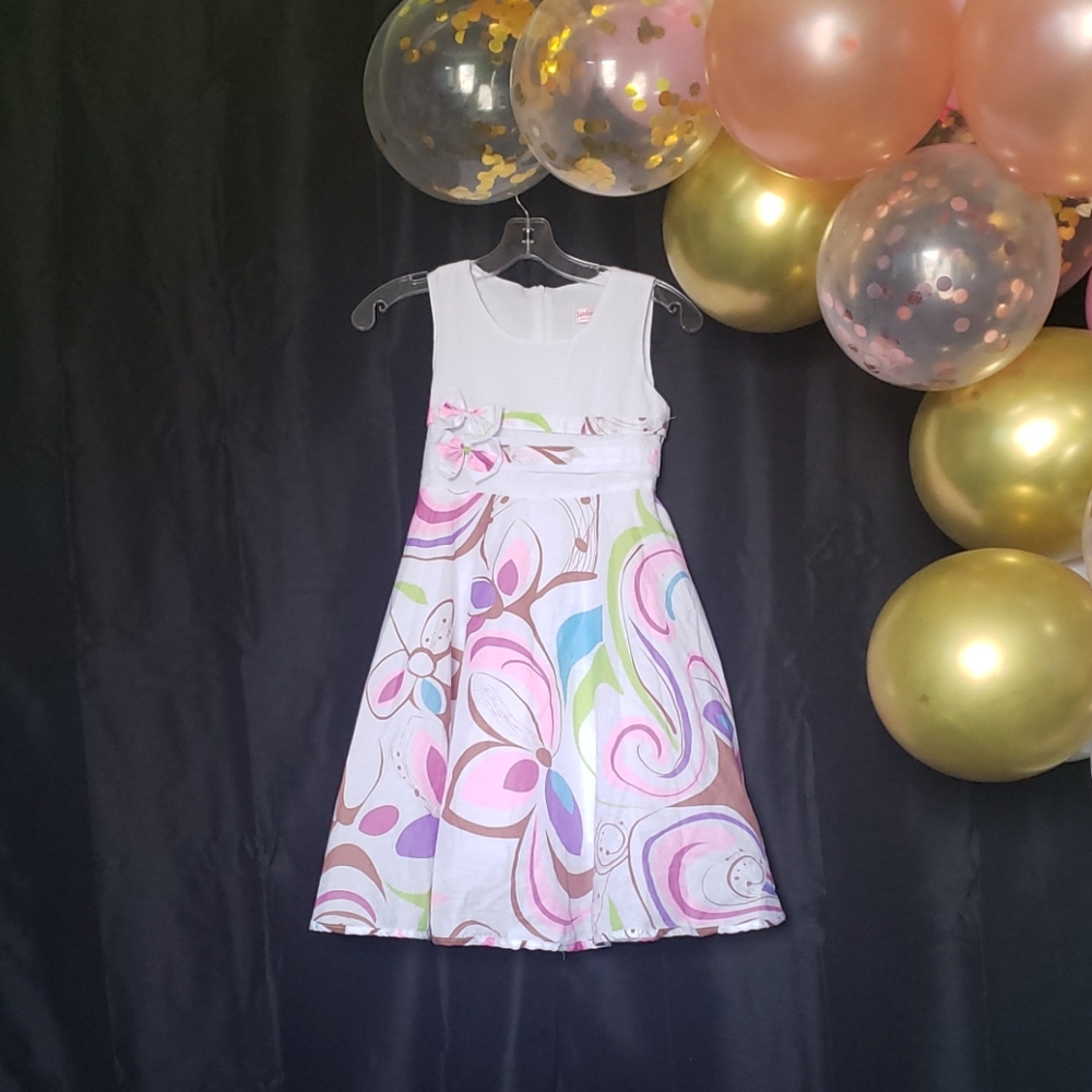 Sunboree Size 9/10 white/multi-color dress
